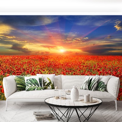 Mural de parede Campo de papoulas
