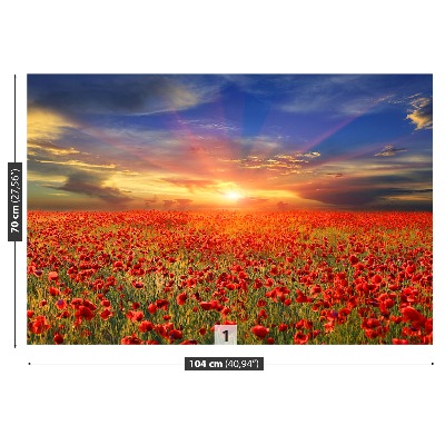 Mural de parede Campo de papoulas