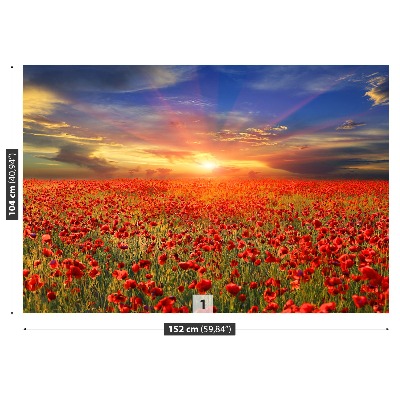 Mural de parede Campo de papoulas