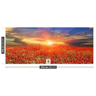 Mural de parede Campo de papoulas