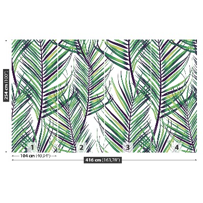 Papel de parede Folhas de palmeira