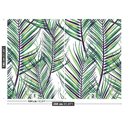 Papel de parede Folhas de palmeira