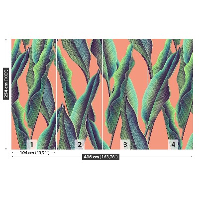 Mural de parede Folhas tropicais