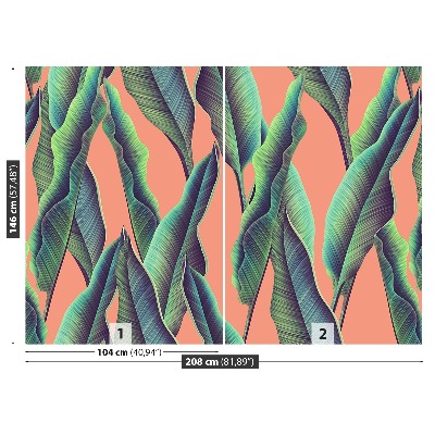 Mural de parede Folhas tropicais