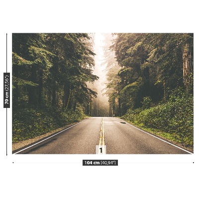 Papel de parede Estrada de neblina