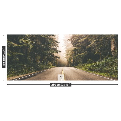 Papel de parede Estrada de neblina