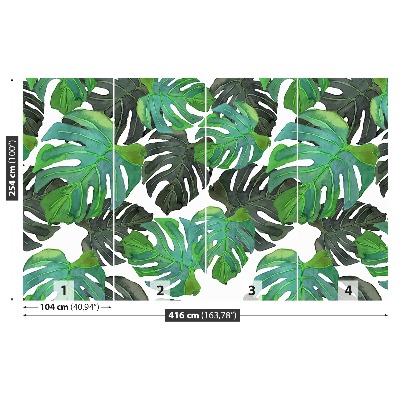 Mural de parede Folhas de Monstera