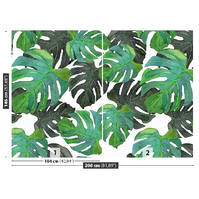 Mural de parede Folhas de Monstera