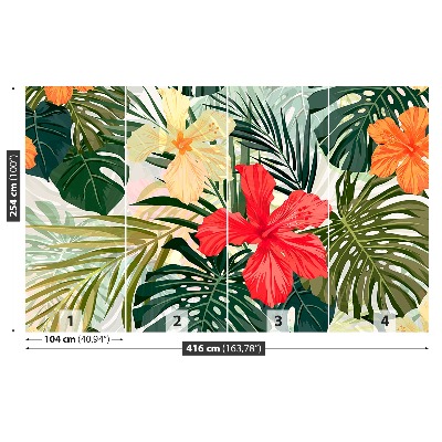 Mural de parede plantas havaianas