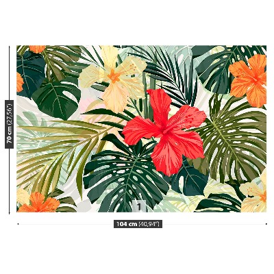 Mural de parede plantas havaianas