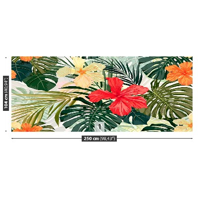 Mural de parede plantas havaianas