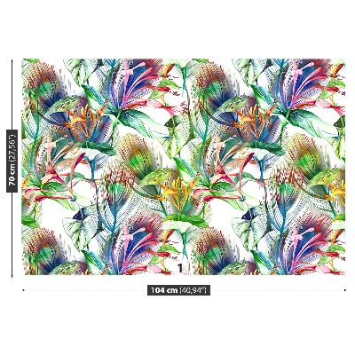 Mural de parede Flores tropicais