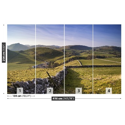 Mural de parede Colina Cromada