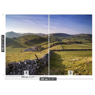 Mural de parede Colina Cromada