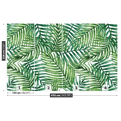 Papel de parede Folhas de palmeira