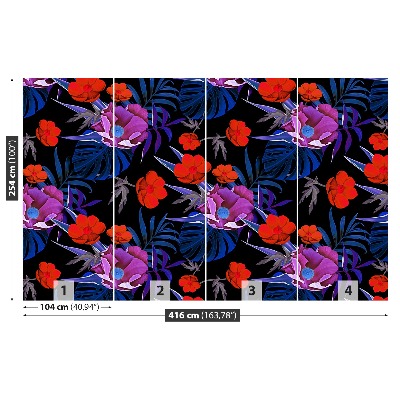 Mural de parede Flores tropicais