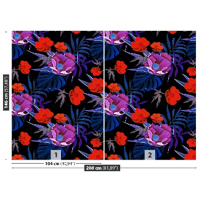 Mural de parede Flores tropicais