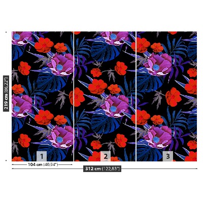 Mural de parede Flores tropicais