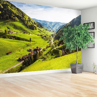 Mural de parede Vilarejo de montanha