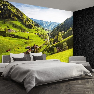 Mural de parede Vilarejo de montanha