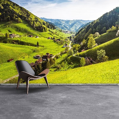 Mural de parede Vilarejo de montanha