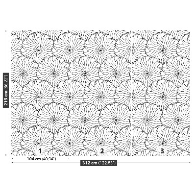 Mural de parede Padrão floral