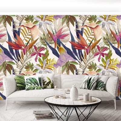 Papel de parede Flores tropicais