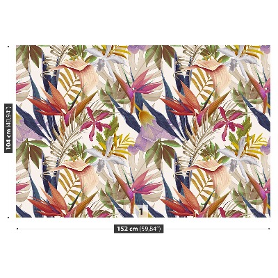 Papel de parede Flores tropicais