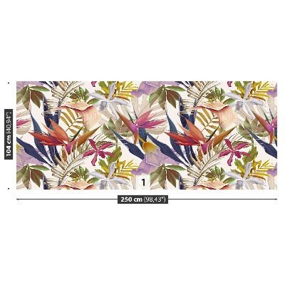 Papel de parede Flores tropicais