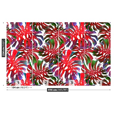 Papel de parede Folhas exóticas