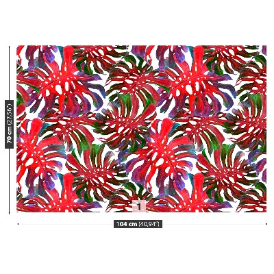 Papel de parede Folhas exóticas