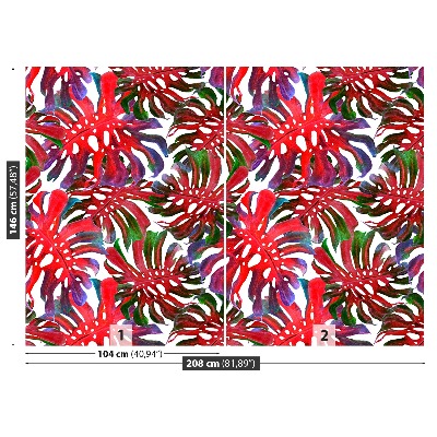 Papel de parede Folhas exóticas