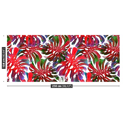 Papel de parede Folhas exóticas