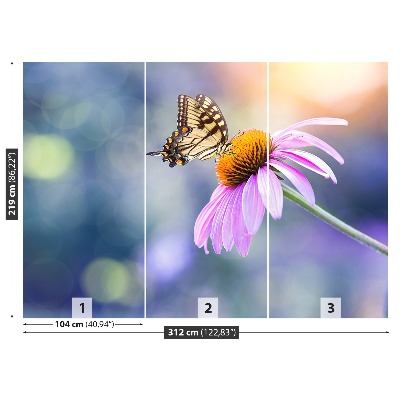 Mural de parede Borboleta Equinácea