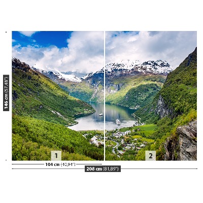 Papel de parede Fiorde Noruega