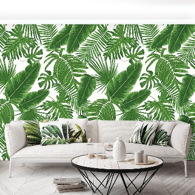 Papel de parede Folhas tropicais