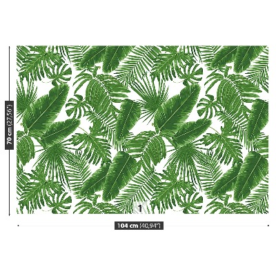 Papel de parede Folhas tropicais