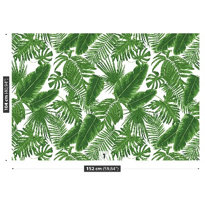Papel de parede Folhas tropicais
