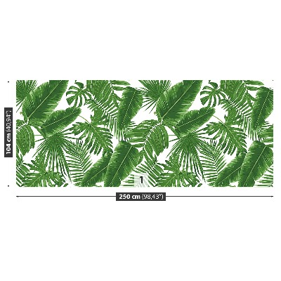 Papel de parede Folhas tropicais