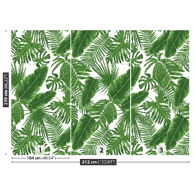 Papel de parede Folhas tropicais