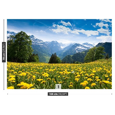 Mural de parede Montanhas Dente-de-Leão