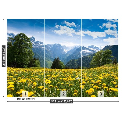 Mural de parede Montanhas Dente-de-Leão