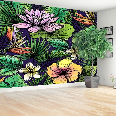 Mural de parede Flores tropicais