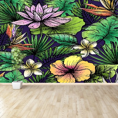 Mural de parede Flores tropicais