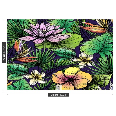 Mural de parede Flores tropicais