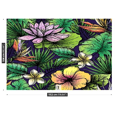 Mural de parede Flores tropicais