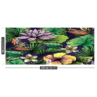 Mural de parede Flores tropicais