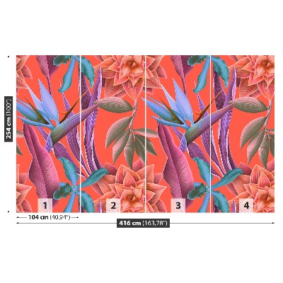Papel de parede Flores tropicais