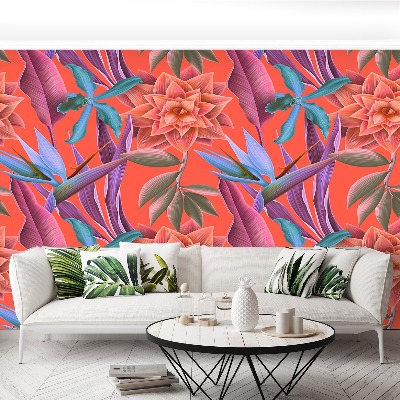 Papel de parede Flores tropicais