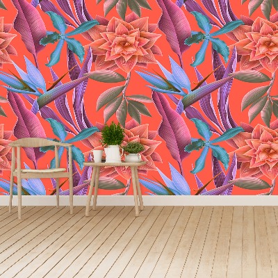 Papel de parede Flores tropicais